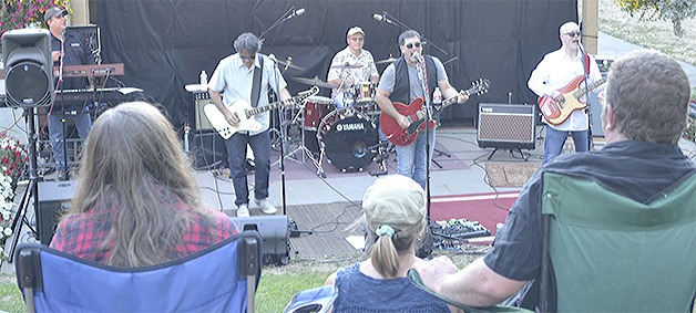 Petty Thief performs at the Marysville concert at Jennings Park Friday night.