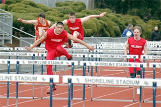 Sophomore Mark Pangilinan won the 110 high hurdles