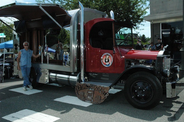 Snohomish's Jim Langland shows off his 1931 fuel truck
