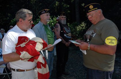 Marysville American Legion Post 178 Second Vice Commander Tony Campbell