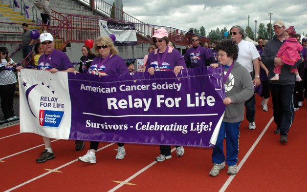 The Marysville-Tulalip Relay For Life took place in the Marysville-Pilchuck High School stadium in 2012
