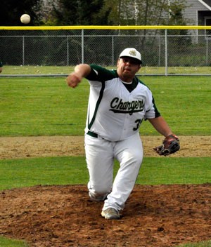 MG’s Carlos Gonzalez pitches against Everett during a home game on Friday