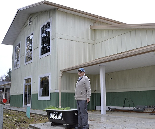 Marysville Historical Society president Ken Cage stands in front of the new museum