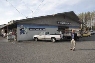 Dunn Lumber President Michael E. Dunn stands in front of the Marysville Dunn Lumber store’s current storefront