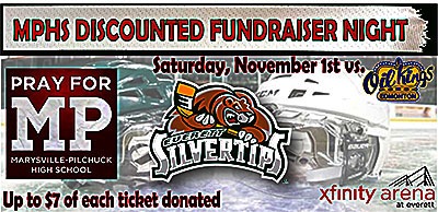 Copy of ticket for Silvertips game.