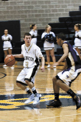 Sophomore Zach Cooper helped step up for Arlington while senior Cole Carpenter was on the sideline. Cooper