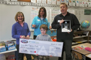 Shoultes Elementary first-grade teacher Carolyn Clark