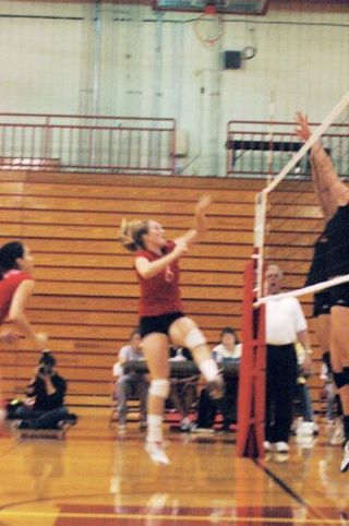 Senior Anna West had an error-free game against Monroe