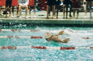 Tomahawk Oliver Durand swims butterfly during his 200 individual medley. With a 2:08.40 finish