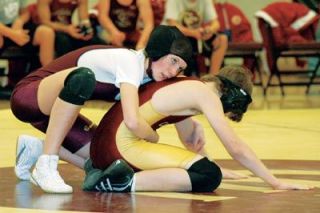 Junior Amanda Gregory went six minutes but ultimately lost her match on points.