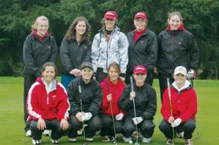 The 2007 Marysville girls golf team. Front row from left