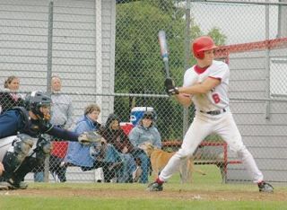 Senior Shane McKinley had two hits and three runs in the Tomahawks defeat of Arlington April 27.