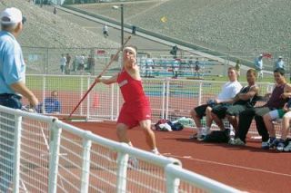 Senior Kenny York took second in the javelin during Saturdays competition. His 185-9 throw was almost seven feet better than the states third-place finisher.