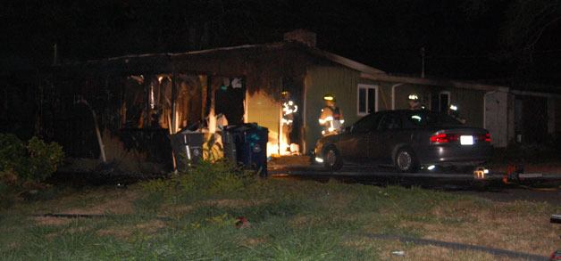 Marysville firefighters responded to a fire in the 300 block of Marine View Drive on Oct. 4.