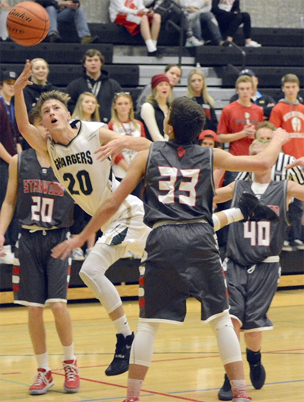 Colton Davis of Marysville Getchell attempts a lay up.