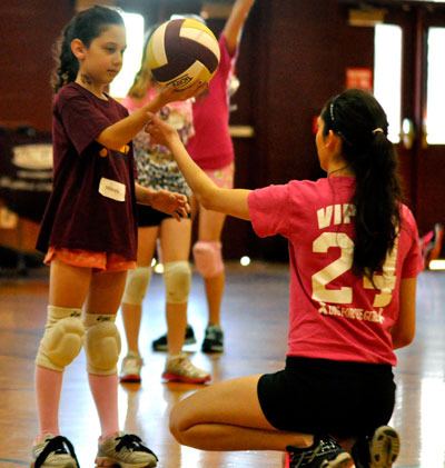 Volleyball camper Mikeyla Chambers