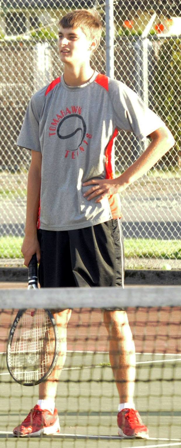 Jacob Bansberg of Marysville-Pilchuck is one of the stand-out tennis players that went to regionals.