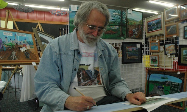 Marysville’s Jacques Drapeau offers his artistic take on dinosaurs