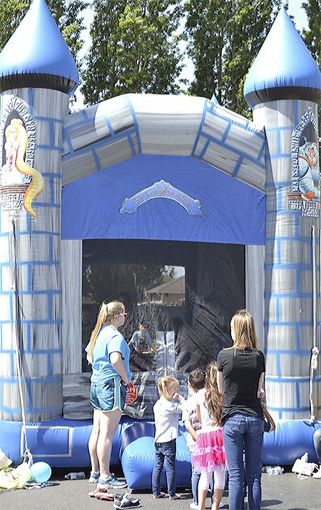 A bouncy house was just one of many activities the Marysville YMCA had available for free for the community's children Saturday.
