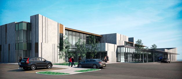 Local patients could walk through the front doors of this building as early as the fall of next year