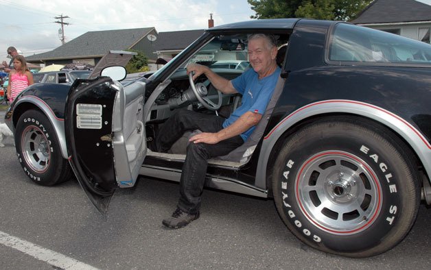 Marysville’s Louie Blanchard purchased his 1978 Chevrolet Corvette Indy 500 Pace car for $18