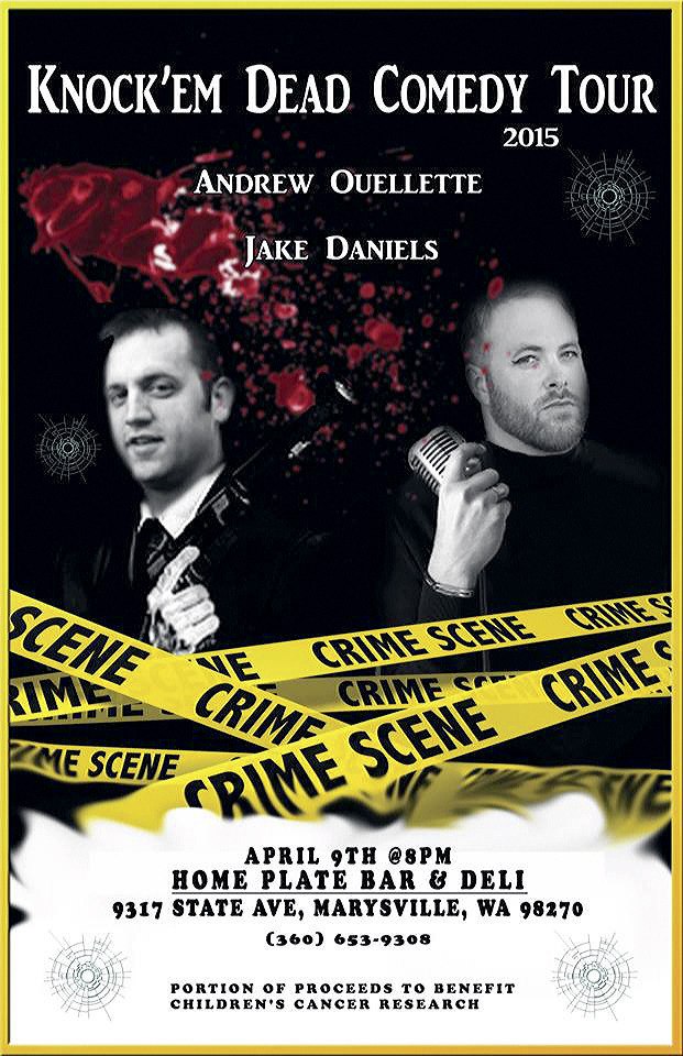 Comedians Jake Daniels and Andrew Ouellette will be in Marysville Thursday night.