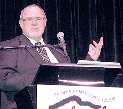 Gary Chandler of the Association of Washington Business talks to the Marysville-Tulalip chamber about the legislative session.