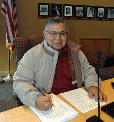 Don Hatch Jr. officially retired from the Tulalip Tribal Board of Directors on April 6.