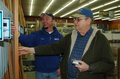 Marysville Dunn Lumber employee Chad Burke