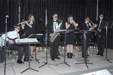 Members of the Marysville-Pilchuck High School Band played for diners during their own fundraiser at Totem Middle School Feb. 6.