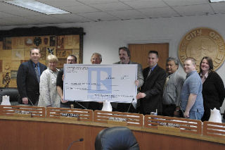 The Snohomish County Camano Association of Realtors presented the city with a $10