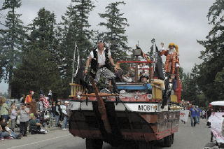 Blowing off a loud cannon every few minutes