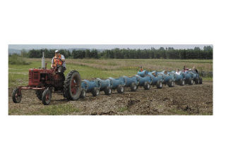 Youngsters could take a tractor-powered trip around parts of the Biringer Farm during the annual Pig Out on the Farm June 21-22.