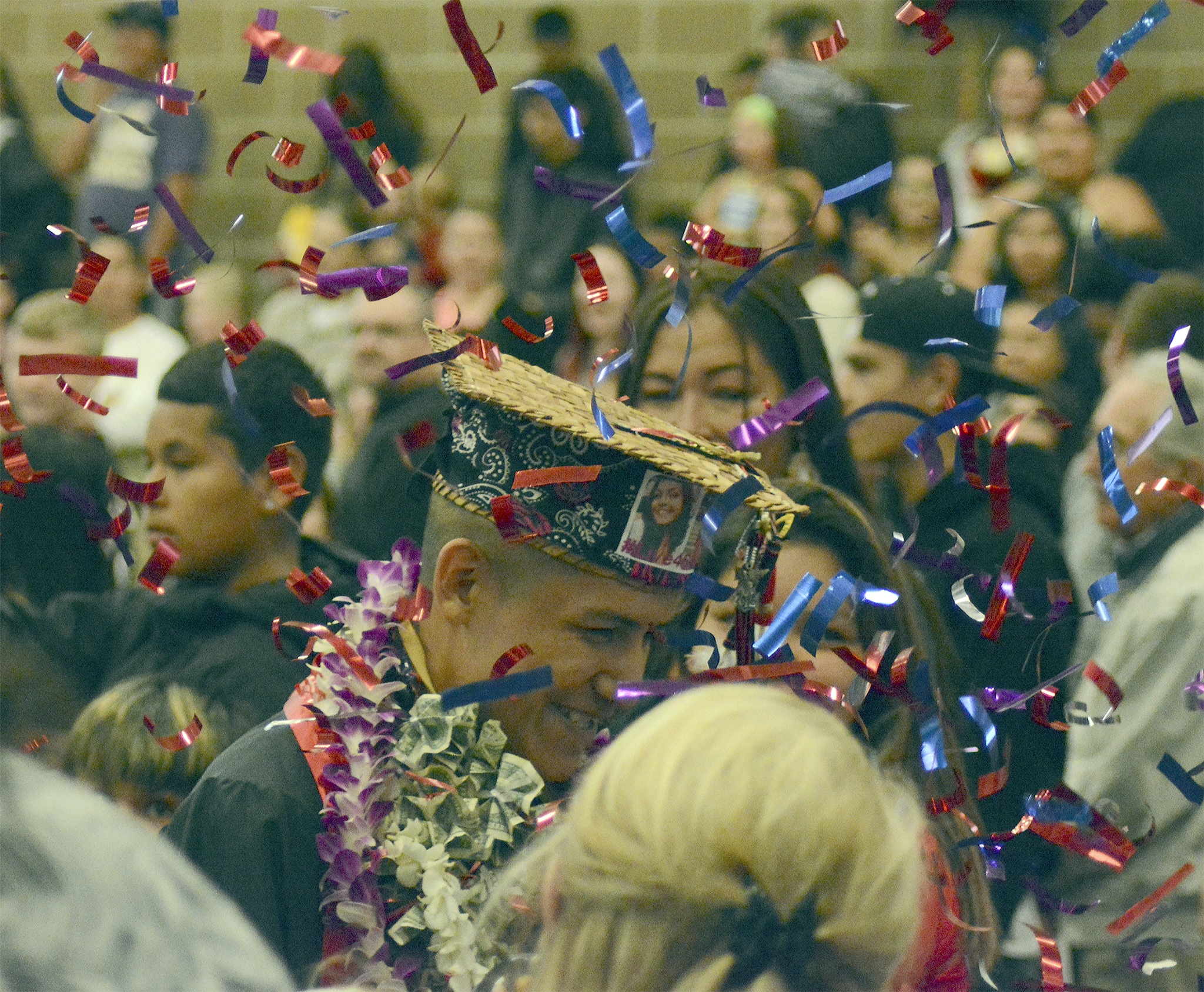 Many Tulalip graduates were not spared from confetti during Heritage High School’s graduation June 14.