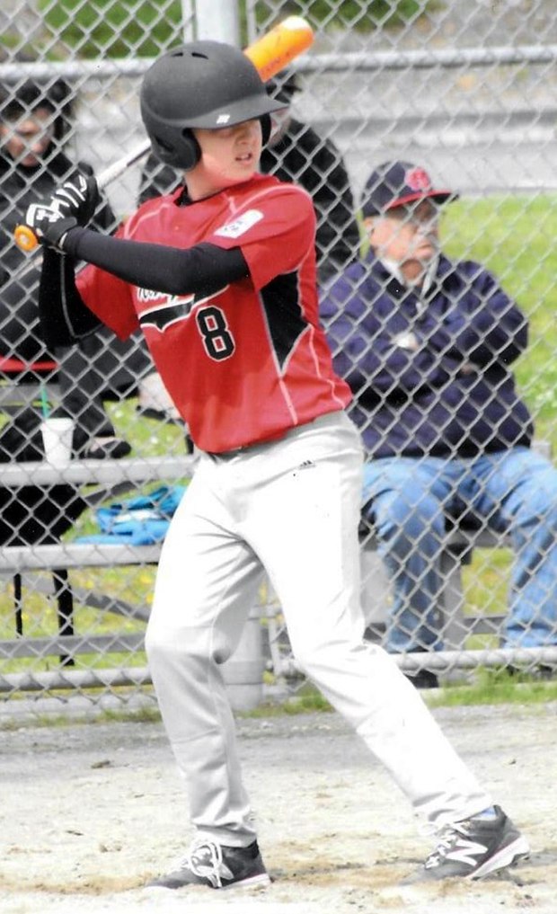 Marysville’s Jake Sulya was among the junior little league team’s clutch hitters in the championship game.