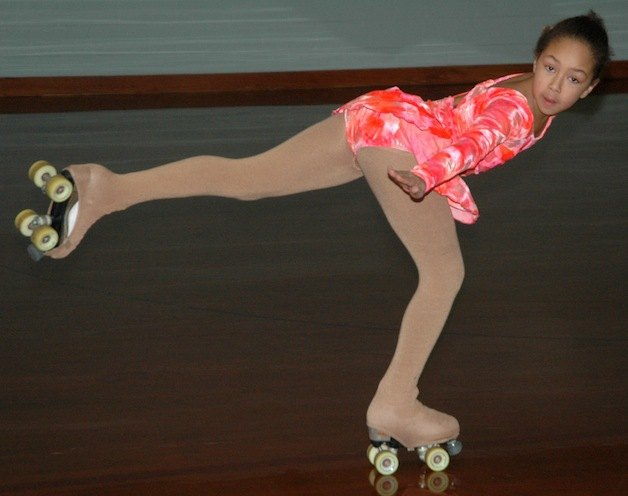 Ayiesha Haynes is part of a team that uses the Marysville Skate Center to practice.
