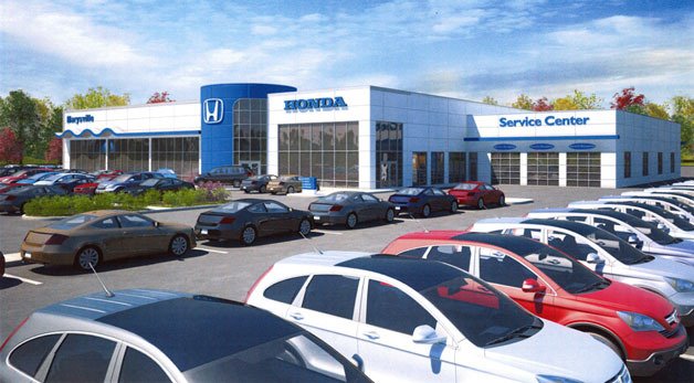An exterior rendering of the new Honda of Marysville
