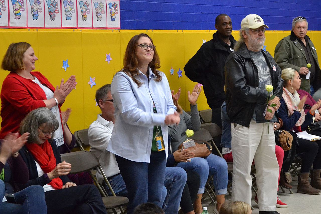 Slide show of the Veterans Day assembly