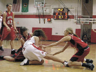 With a little help from teammate Cali Cull