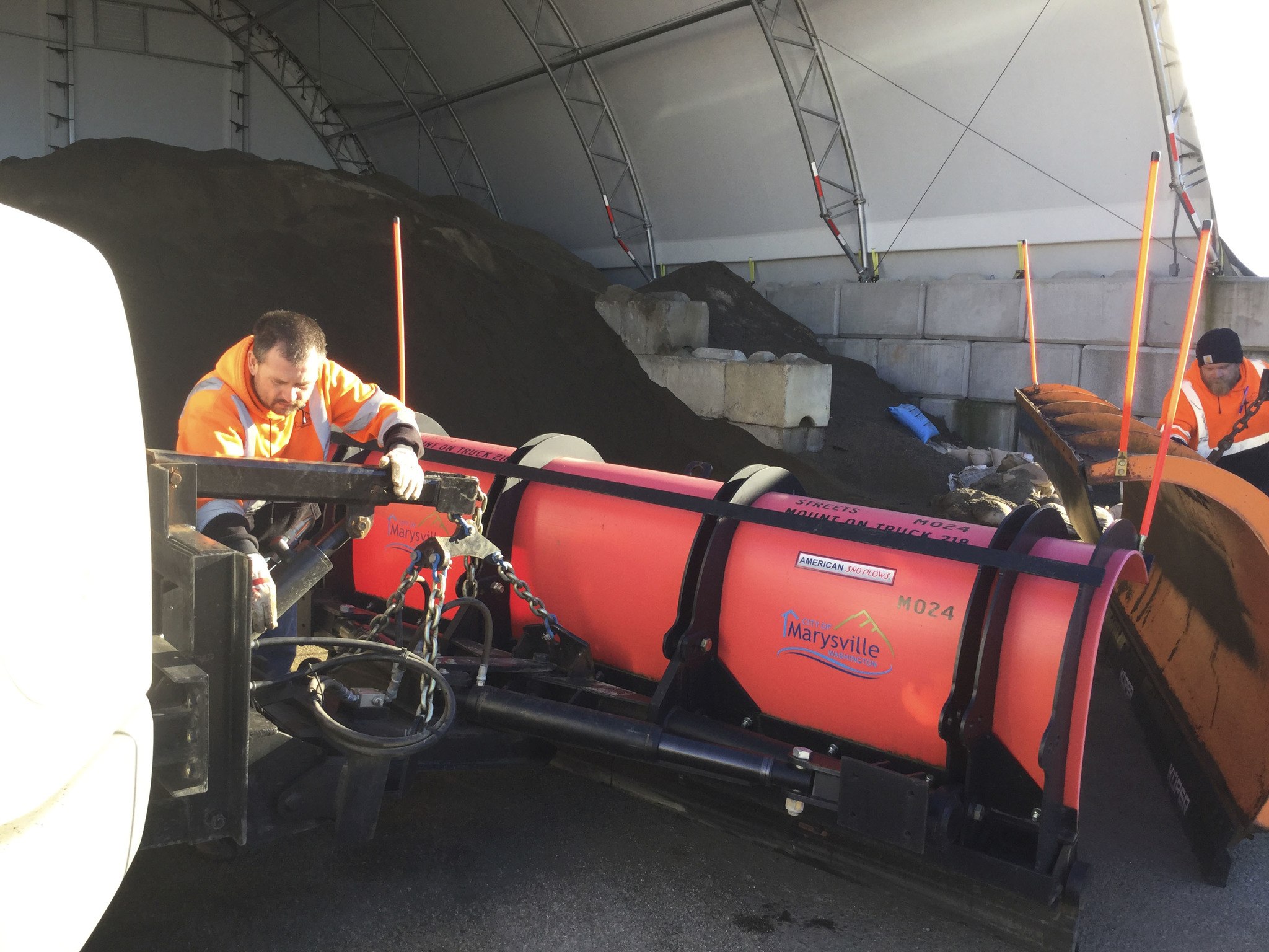 Marysville, Arlington well-prepared for first snow of the season