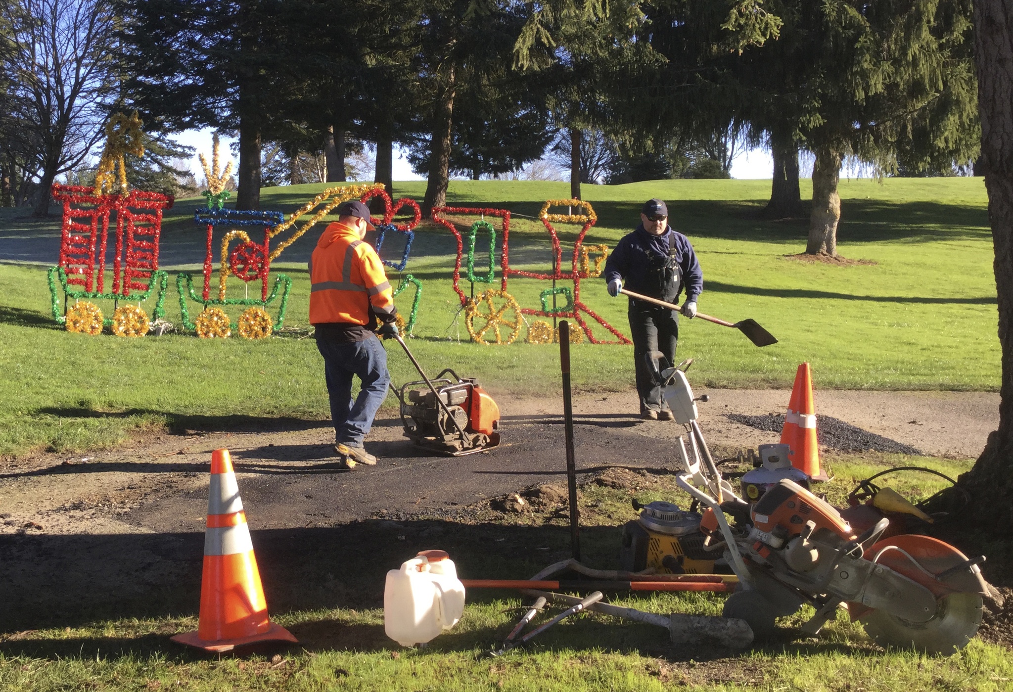 All aboard the Marysville Tour of Lights holiday trains