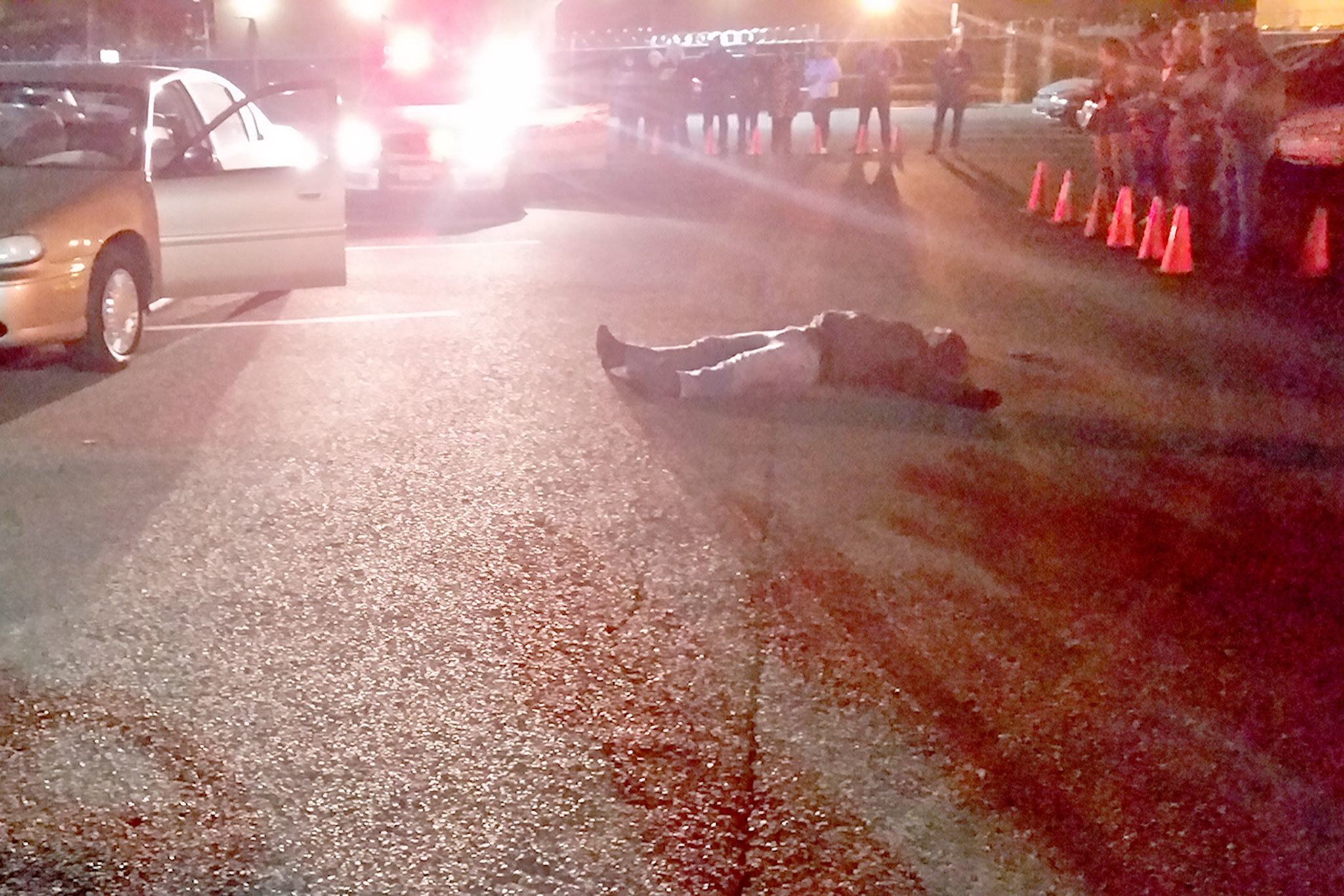 Being a witness to even a mock crime bewildering