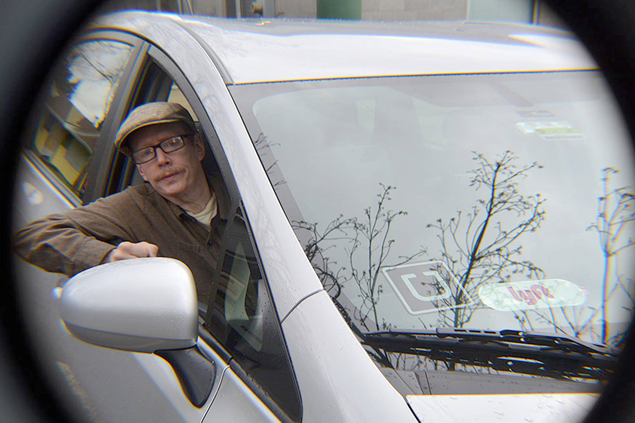 Steve Powell/Staff Photo                                 Boyd Griffin of Tulalip makes his living driving for both Uber and Lyft customers.