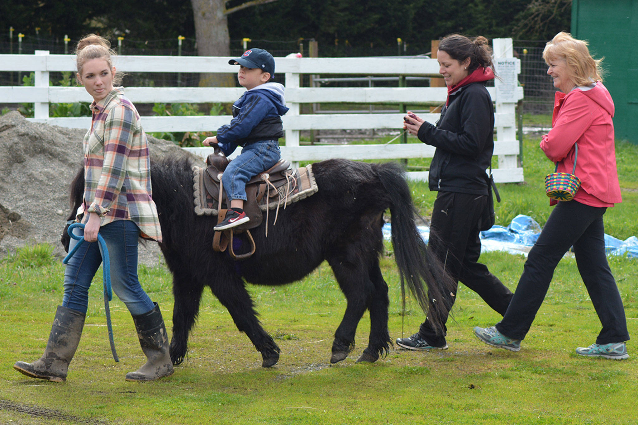 Easter Bunny hops around at M’ville horse rescue