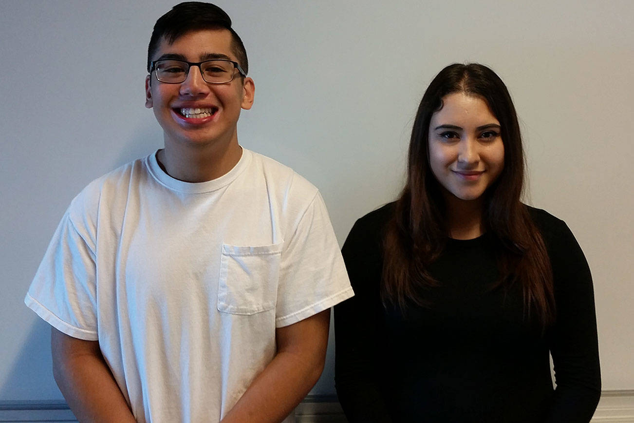 Both students of month 1st in families to go to college