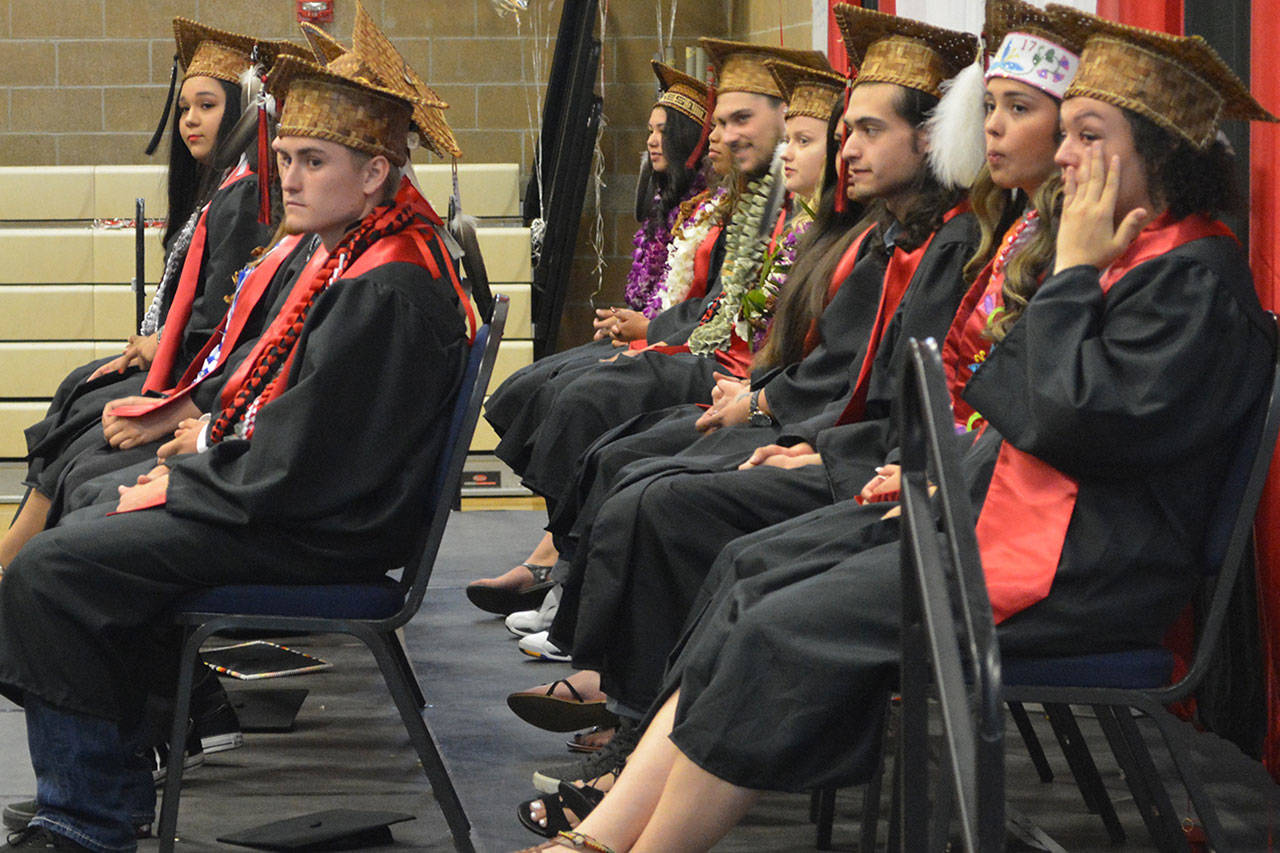 Tulalip graduates show a range of emotions