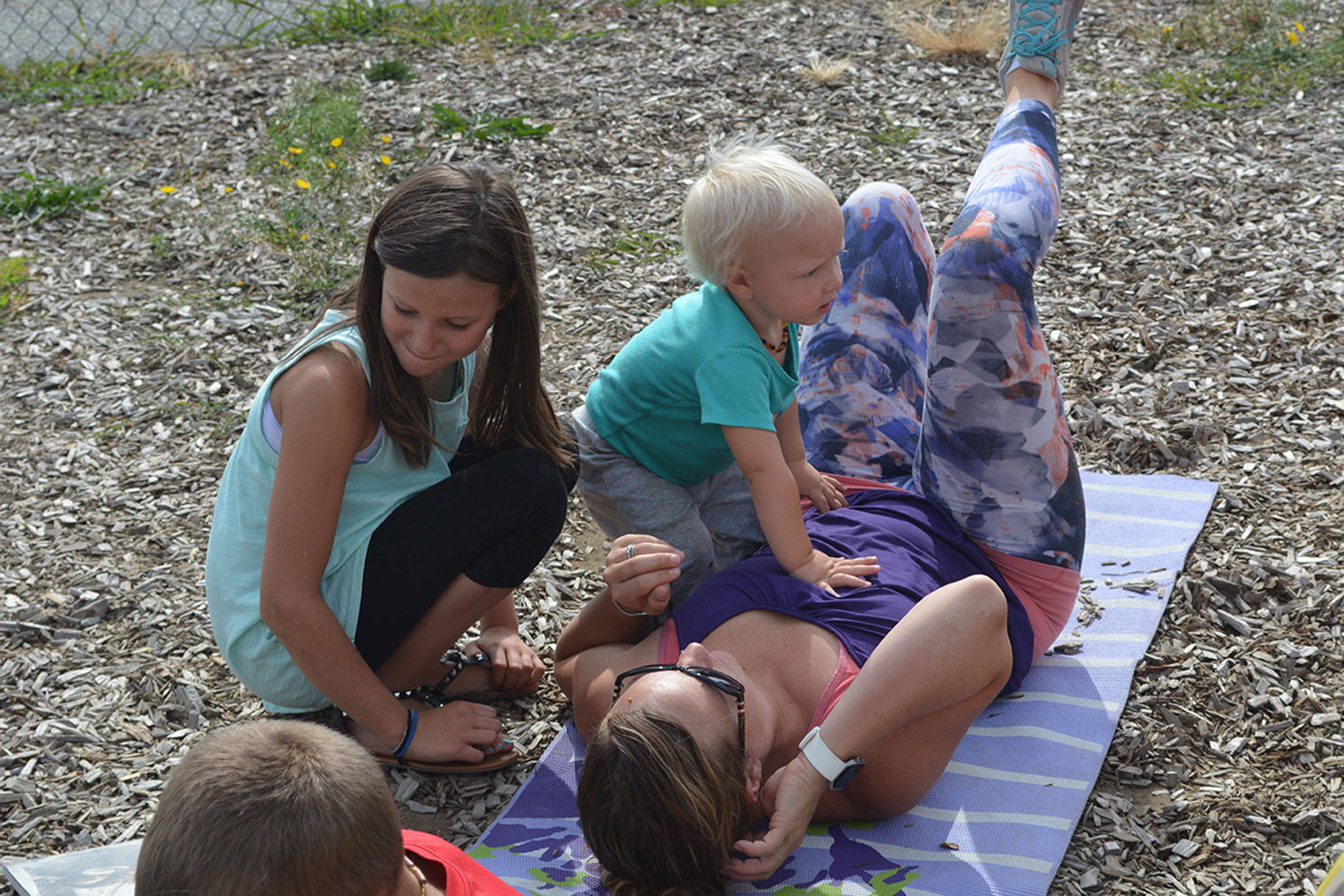 Moms bond at baby boot camp