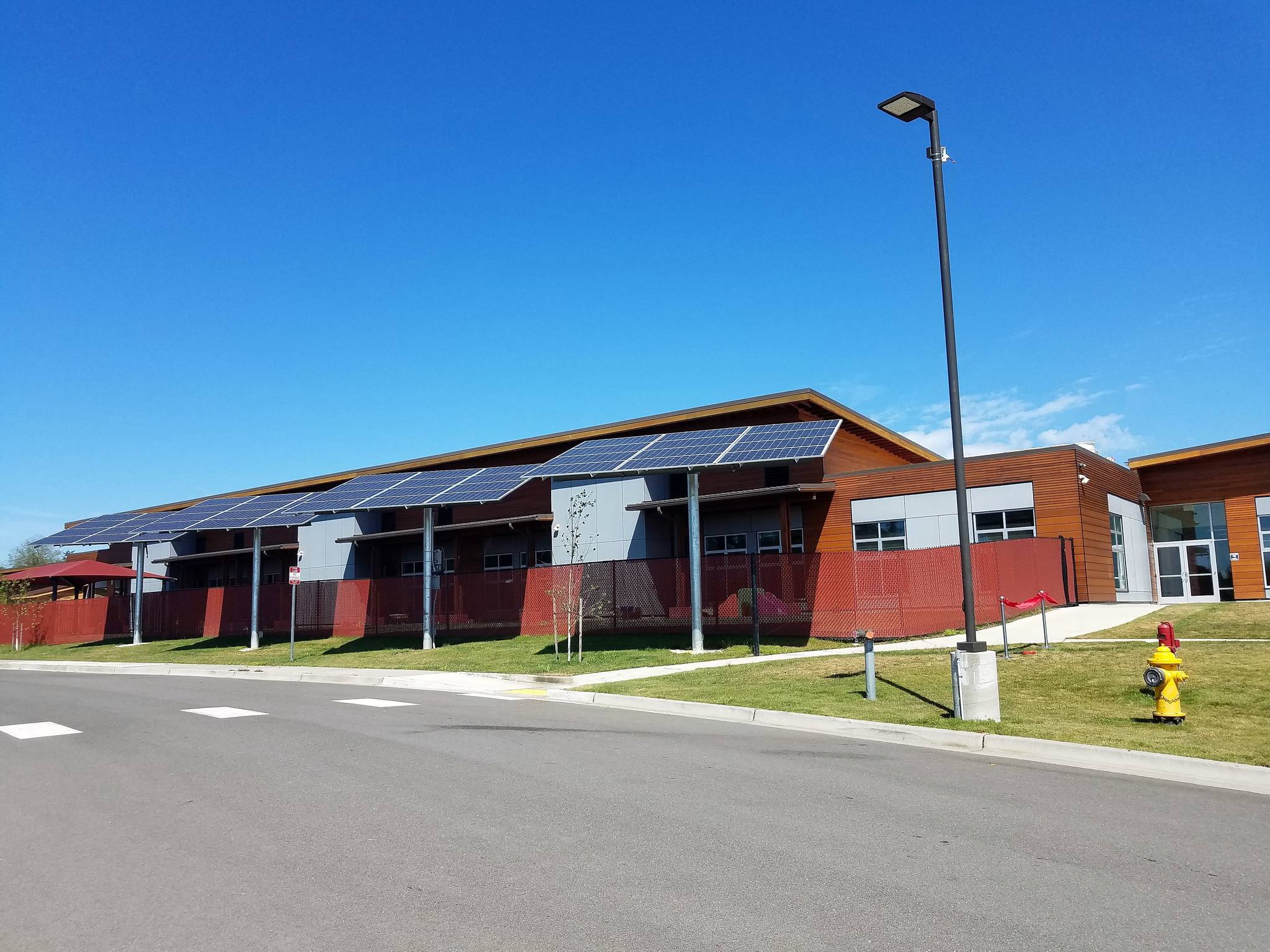 Solar panels at early learning academy