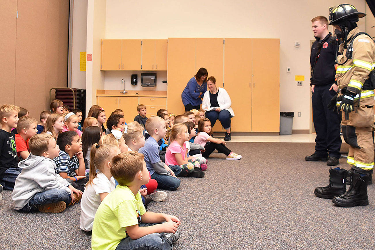 Firefighters go to schools