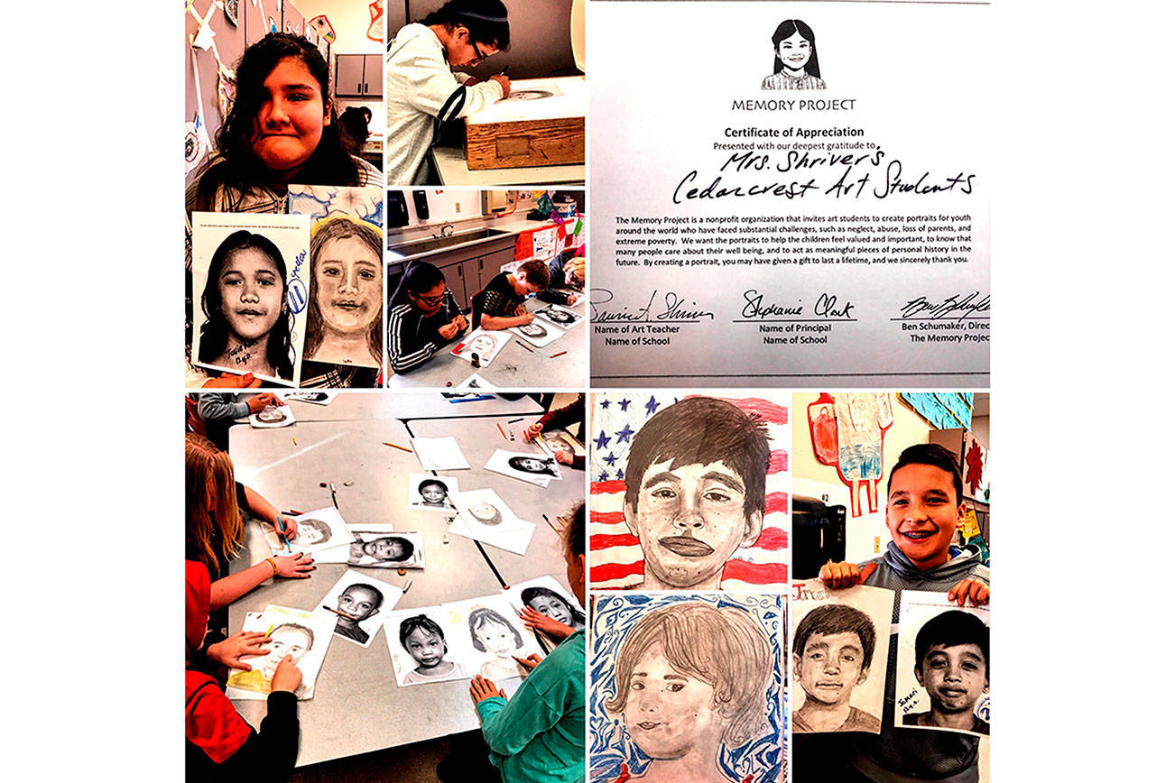 Memory Project memorable to Cedarcrest art students